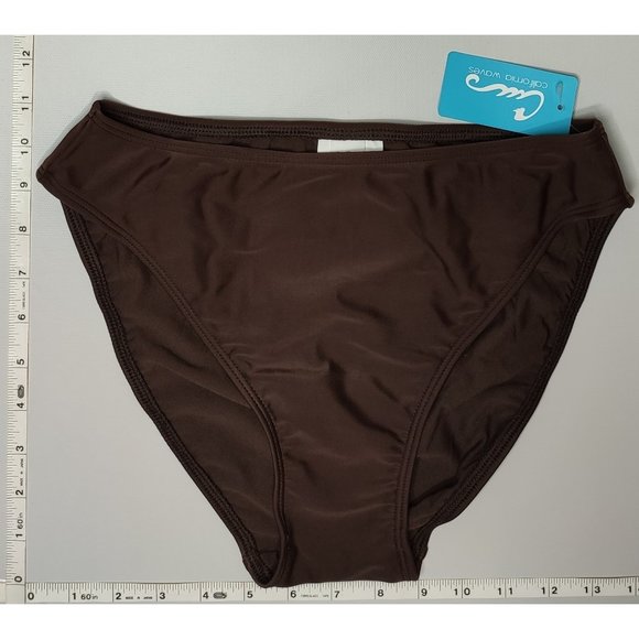 NWT California Waves Brown bikini bottom - Picture 1 of 6